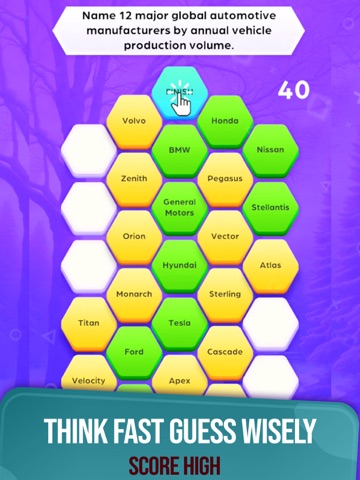 Trivia Tiles iPad screenshot