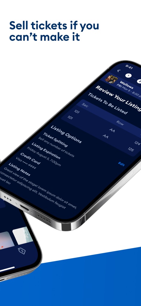 AXS Tickets - Esta herramienta ofrece opciones de listado detalladas, permitiendo a los usuarios configurar el "Ticket Splitting" y la "Listing Expiration" para una gestión flexible de sus entradas.