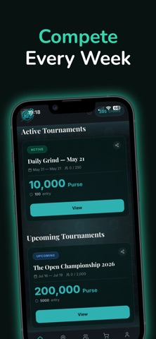 The Cut Golf Tournaments iPhone screenshot