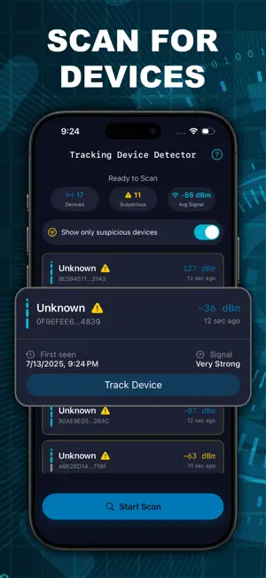 Tracking Device Detector • BLE screenshot 2