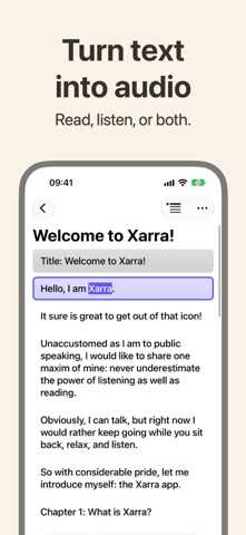 Xarra: Text to Speech Reader Screenshot 1 of 10