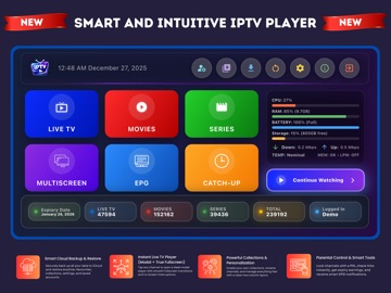 Smarter IPTV Stream: LiveTV iPad screenshot