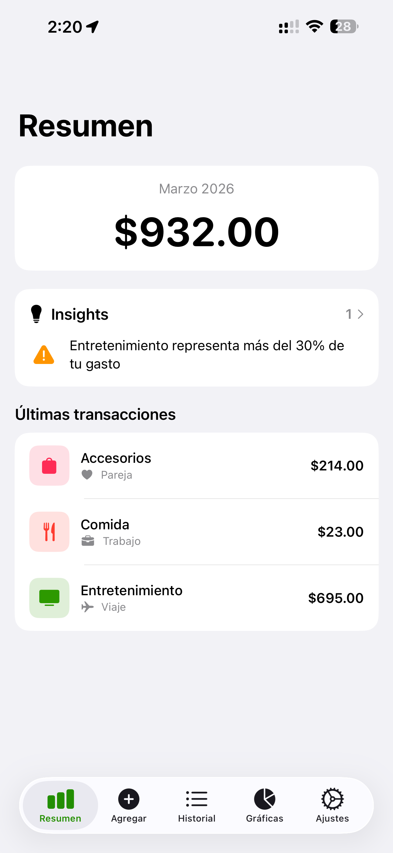 Smart Expense Control screenshot 3