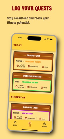Critical HIIT: Fantasy Workout iPhone screenshot