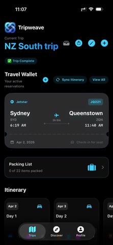 Tripweave screenshot