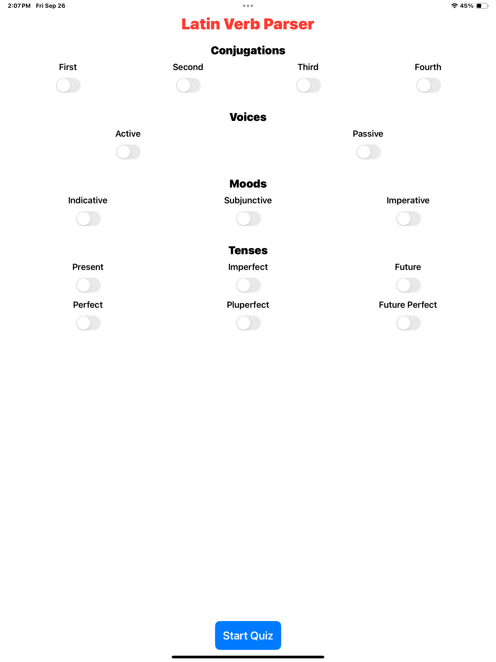 Latin Verb Parser screenshot 5