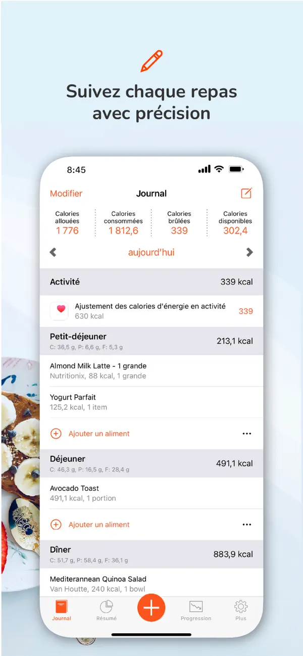 Screenshot #2 pour Compteur de calories ProTrack