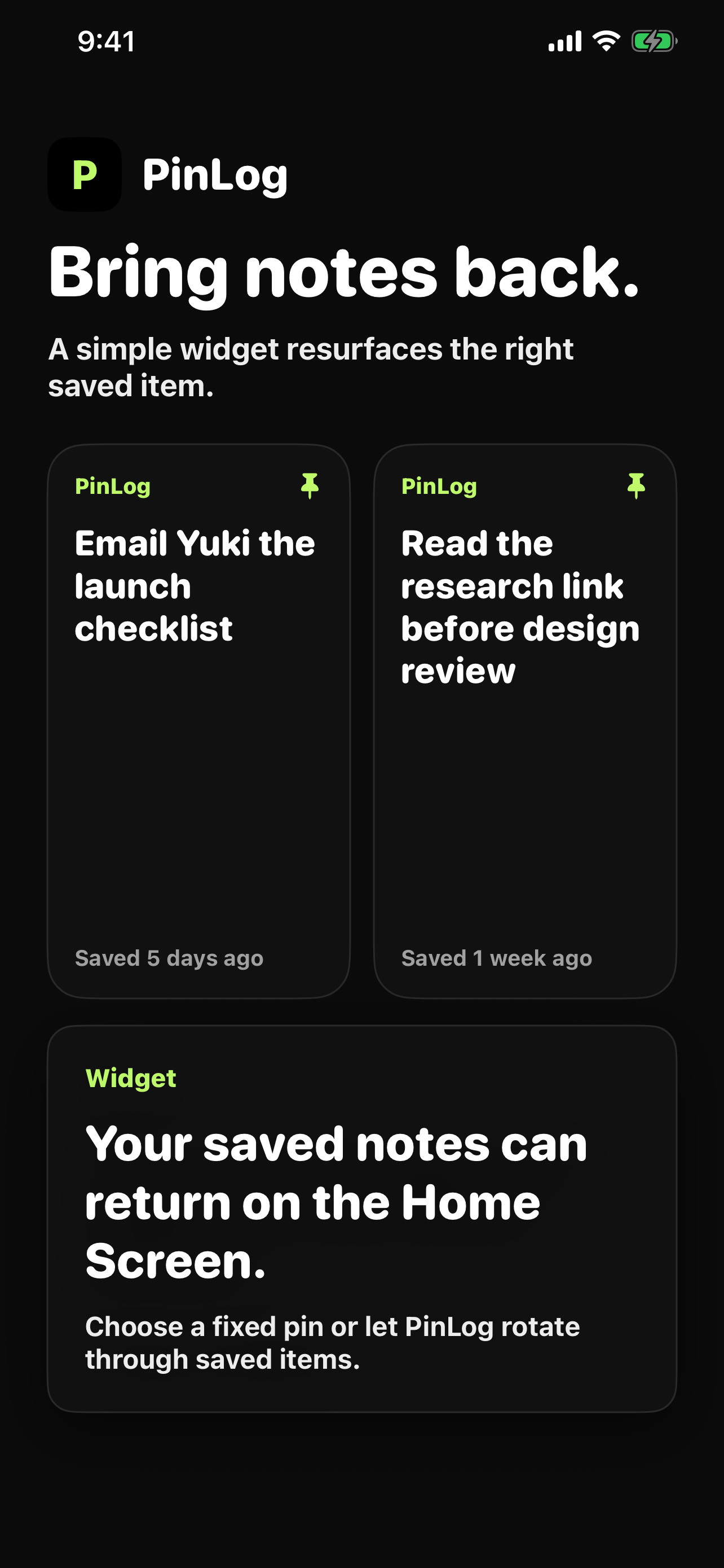PinLog Text Notes screenshot 4