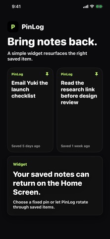 PinLog Text Notes Screenshot 4 of 5
