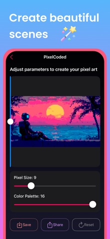 照片转像素画: PixelCoded screenshot