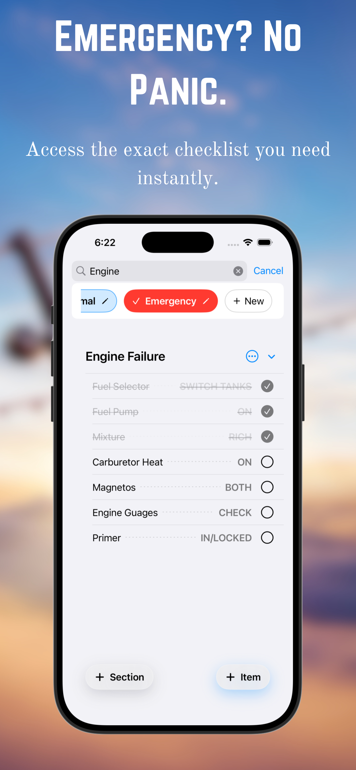 Pocket Checklist