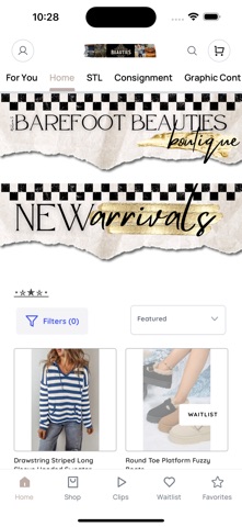 Barefoot Beauties Boutique iPhone screenshot