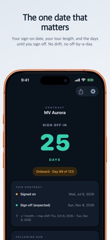 Homebound: Seafarer Calendar iPhone screenshot