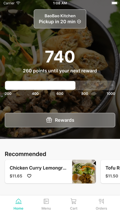 BaoBao Kitchen iPhone screenshot 1 - Food & Drink app