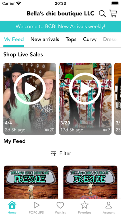 Bella’s chic boutique LLC Screenshot