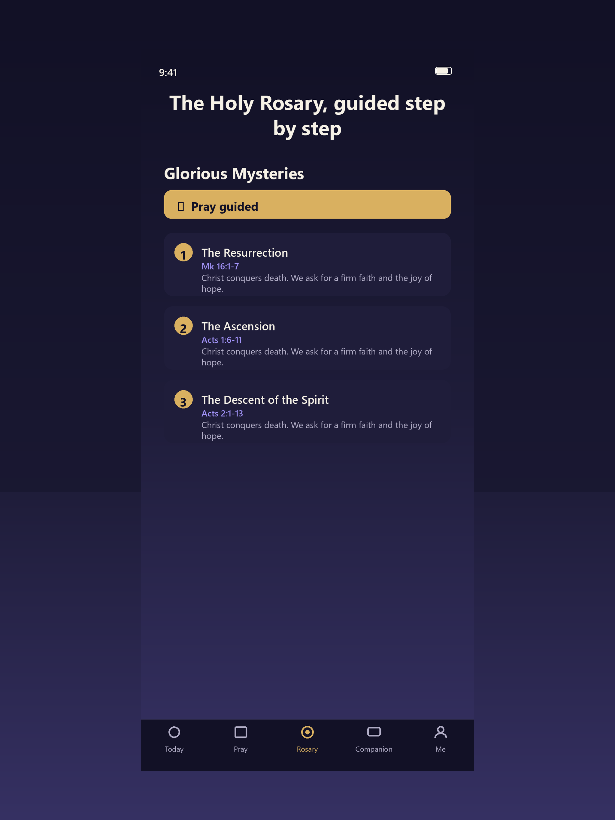 Oravia: Catholic Prayer screenshot 7