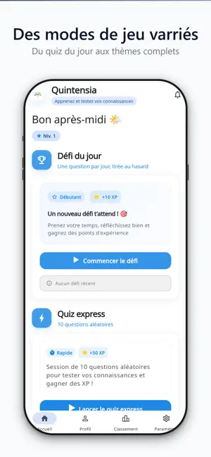 Quintensia : Quiz du quotidien screenshot 2