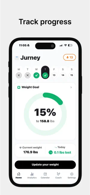 Jurney: AI Weight Loss Coach screenshot 2