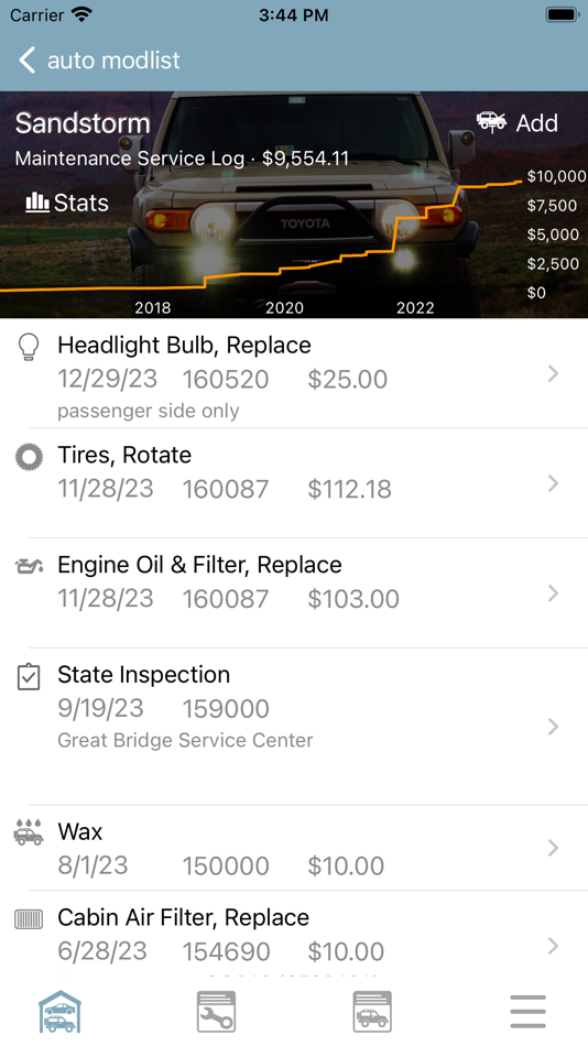 #2. Auto ModList (iOS) 由: Bunting Software LLC