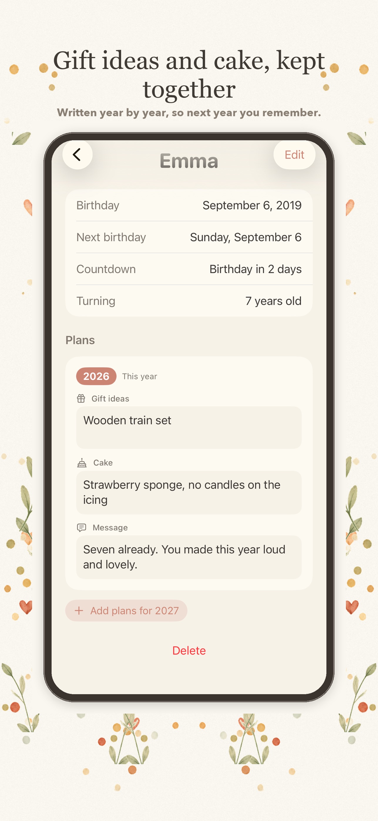 Screenshot 5 of Berrily: Birthday Reminder