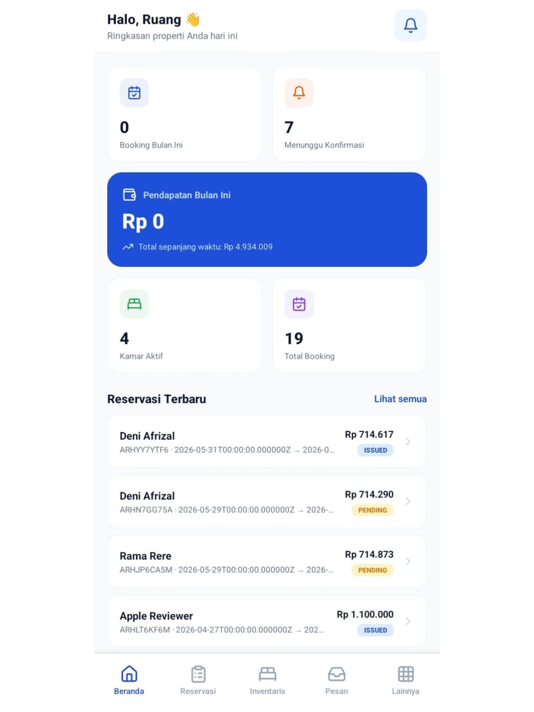 My ArahInn : Extranet Properti screenshot 6