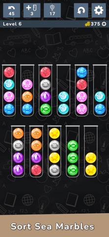 Color Cascade Ball Sort Puzzle iPhone screenshot