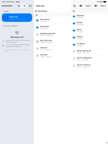 Ferry: Move Files Around iPad screenshot