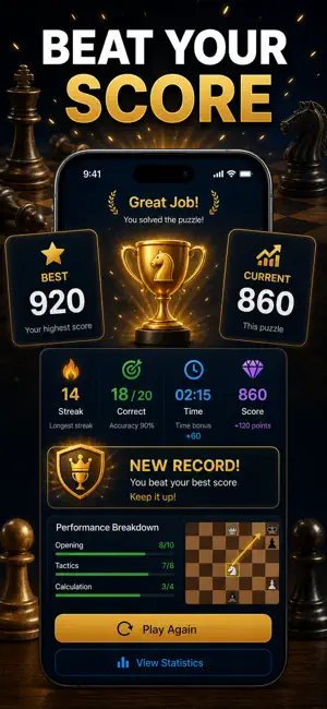 Chess Puzzles: Daily Tactics screenshot 3