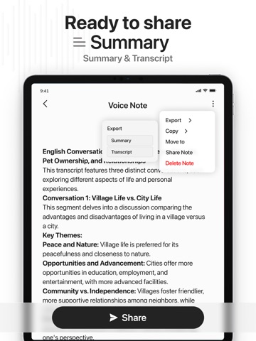 NoteBook – AI Notetaker iPad screenshot