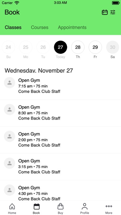 Screenshot #2 pour Come Back Club