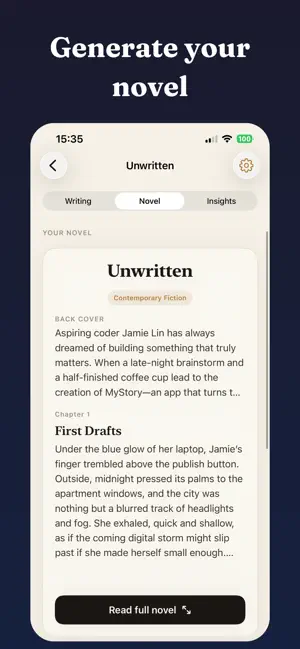 MyStory: Thoughts to novel screenshot 3