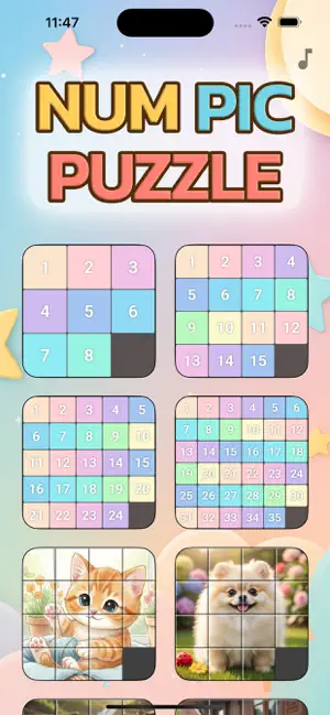 NUM PIC PUZZLE screenshot 1