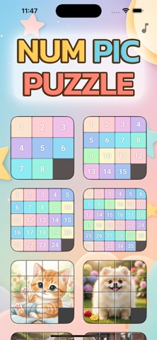 NUM PIC PUZZLE screenshot
