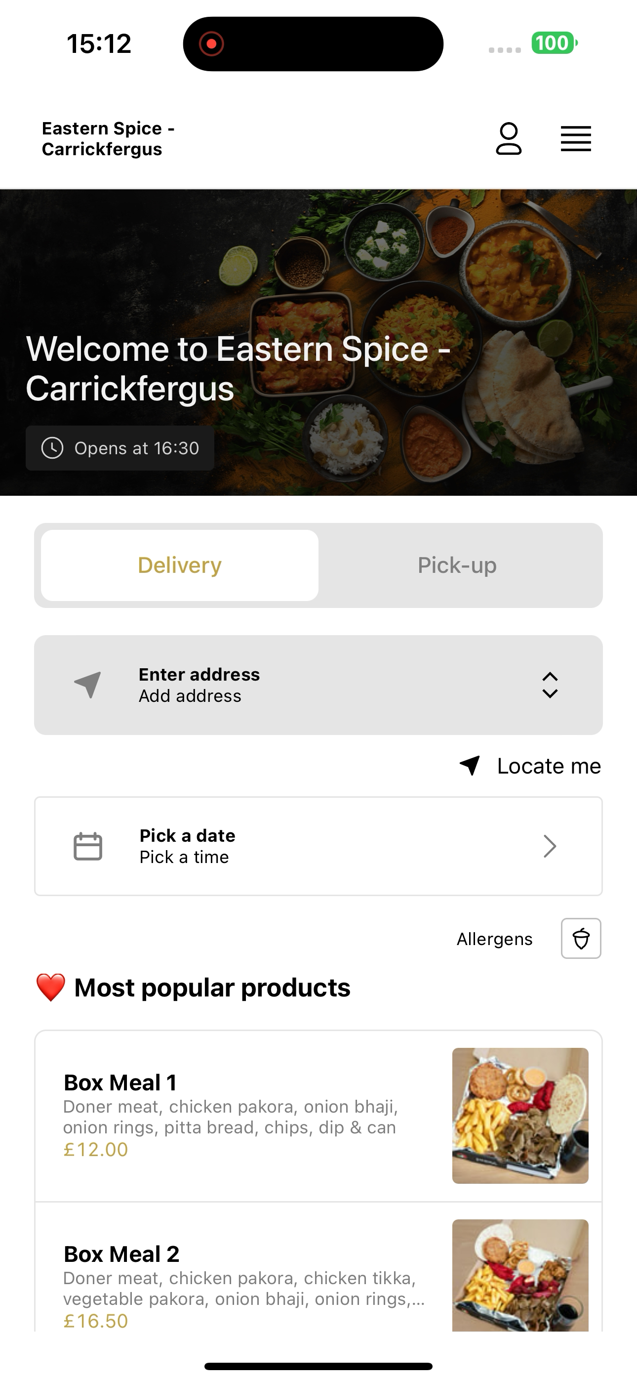 Eastern Spice Carrickfergus screenshot 6
