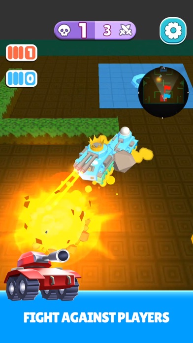 Mini Tank Blitz PvP Battle Screenshot