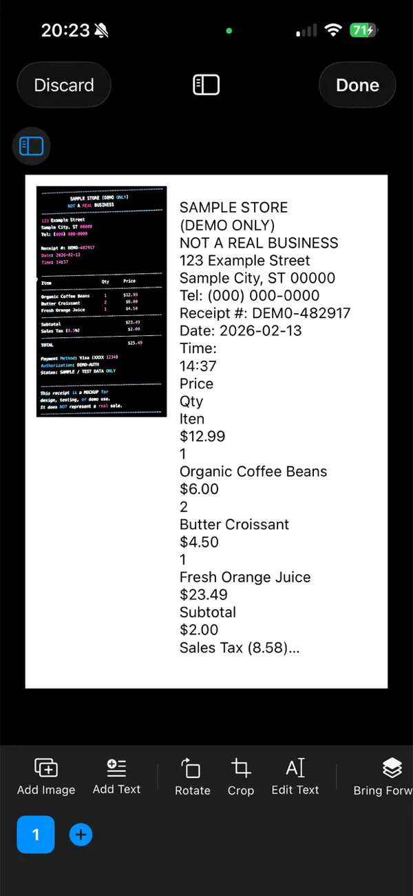 #3. Document Scanner App (iOS) Ved: Jose Gerardo Palma Duran