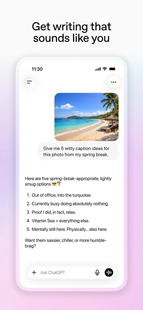 ChatGPT screenshot 4 of 6