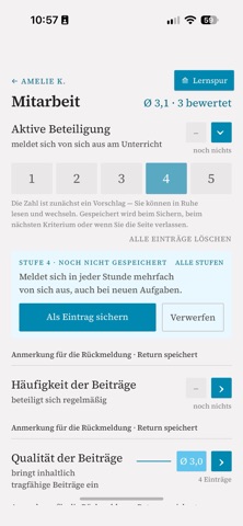 Lernspur Klassenbuch screenshot 5