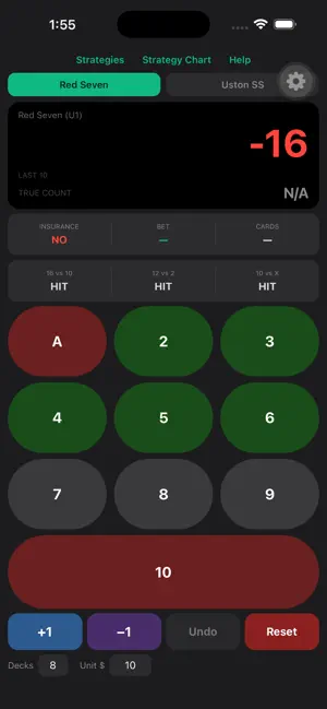 Blackjack Card Counter Mobile screenshot 1