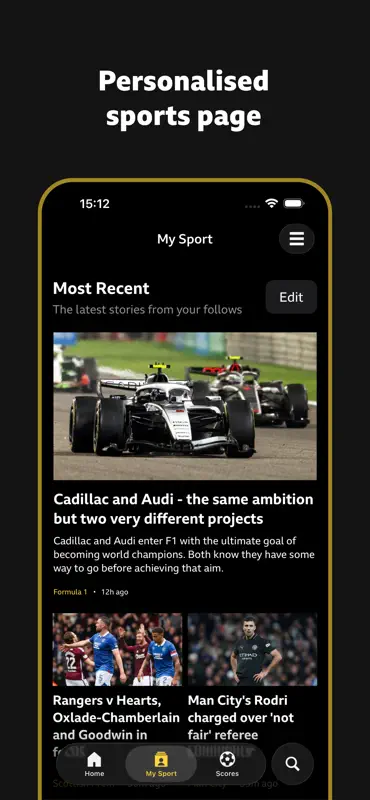 BBC Sport - News & Live Scores screenshot 7 of 7