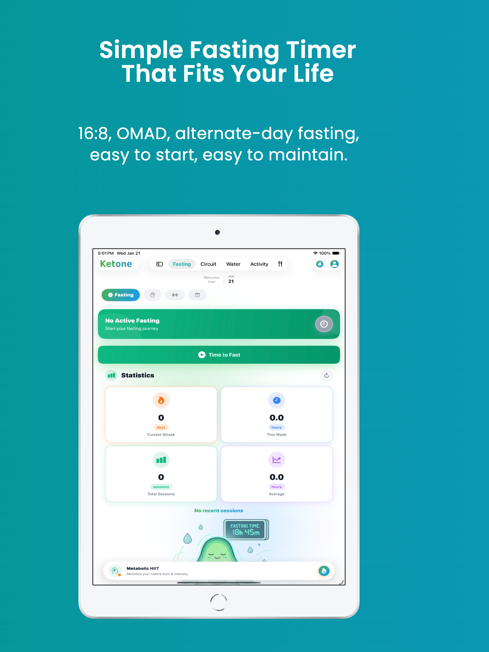 KetOne – Fasting Tracker Easy