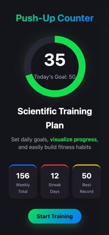 Push Up Tracker & record Screenshot 1 of 5