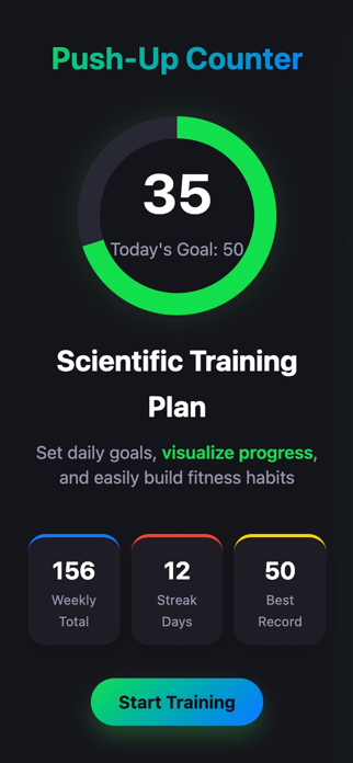 Push Up Tracker & record Screenshot 1 of 5