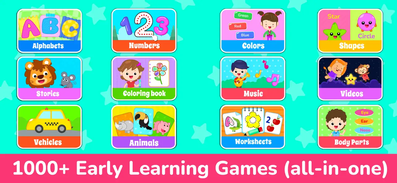 Screenshot #1 pour Kids Preschool Learning Games.
