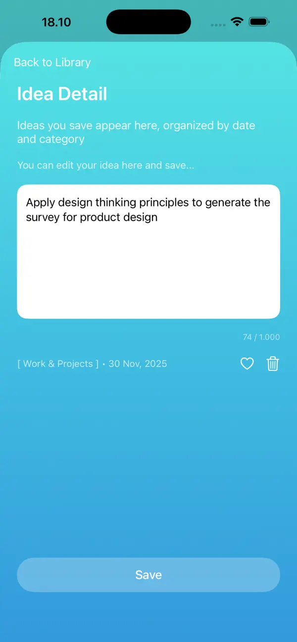 #6. Idea Notes (iOS) Ved: Abdullah Sayeed Asraf