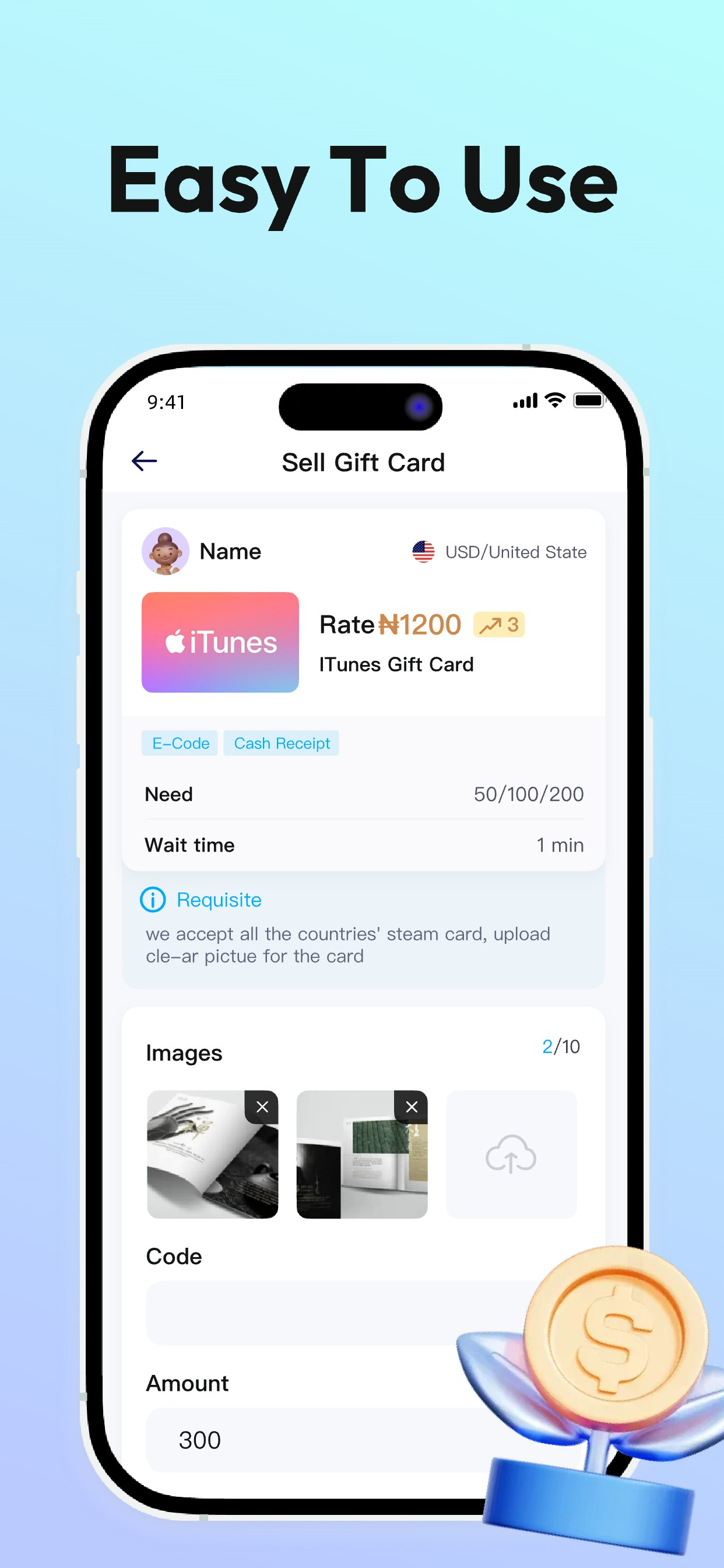 XiongTeam:Sell Gift Cards screenshot 5