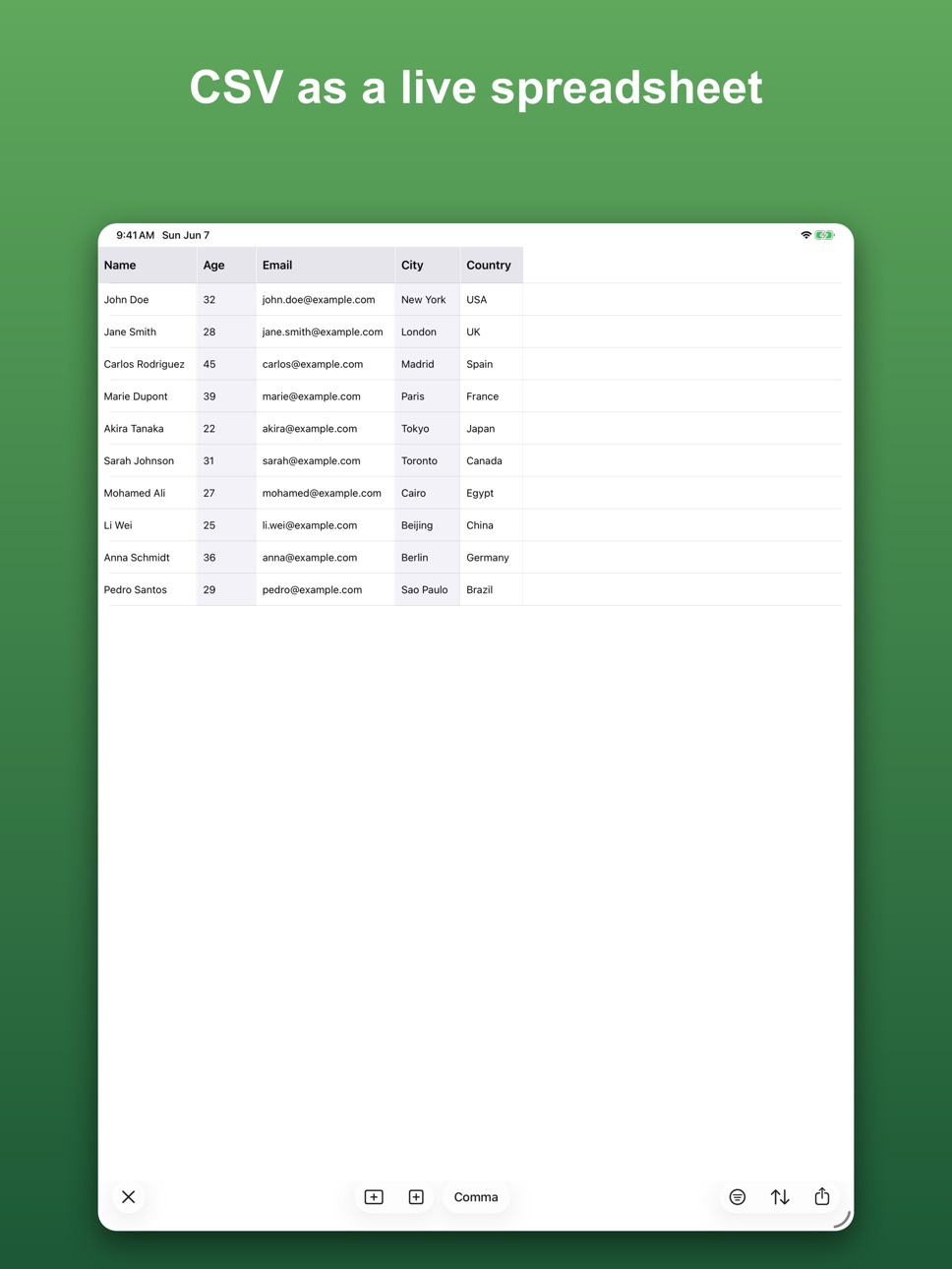 iPad screenshot