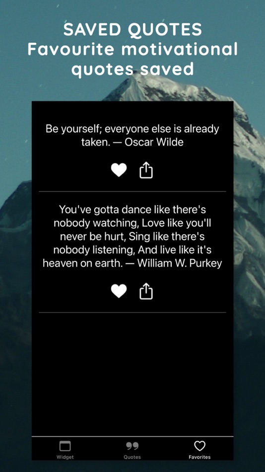 #7. Motivational Quotes - Widget (iOS) De: NextPixel apps