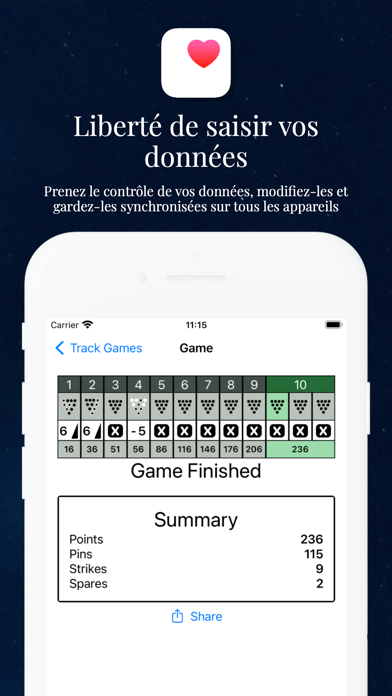 Screenshot #1 pour Bowling Score Keeper :)