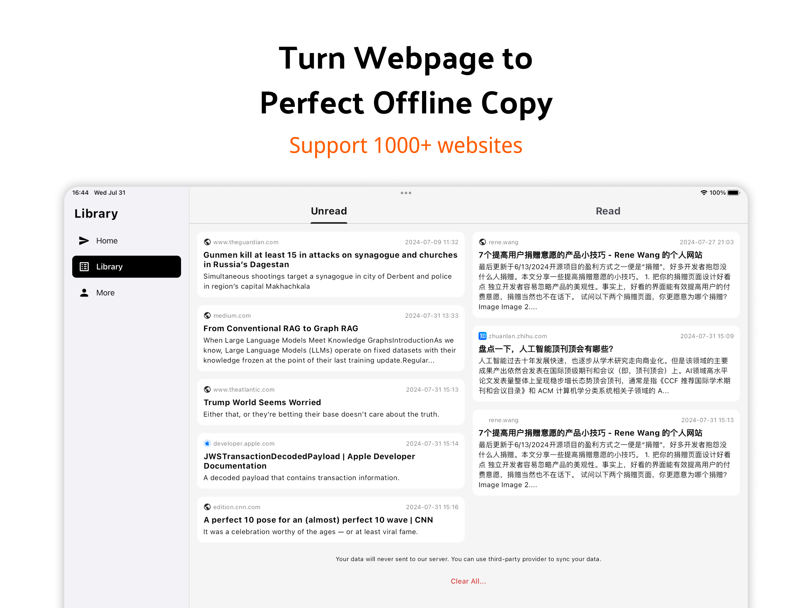FlowFerry - Save Web Content